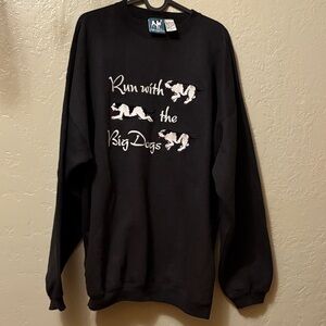 Vintage Big Dogs Black Sweatshirt